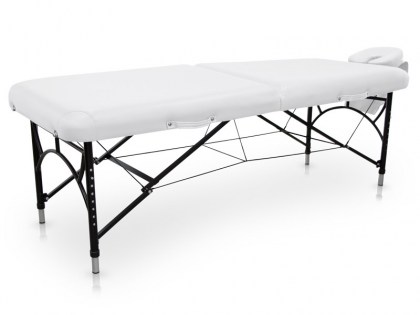 masszázságy, 2 zónás, erősített, porszórt, aluavázas, fehér, 185x70, innovatív, minőségi, összecsukható, hordozható, quirumed, budapest