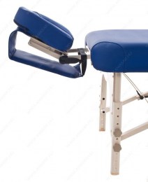 masszázságy, 2 zónás, favázas, shiatsu, vastag párnázat, 184x63cm, kék, minőségi, összecsukható, hordozható, quirumed, budapest