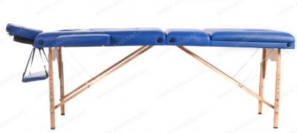 masszázságy, terhes, 3 zónás, favázas, 194x70cm, kék, minőségi, összecsukható, hordozható, quirumed, budapest