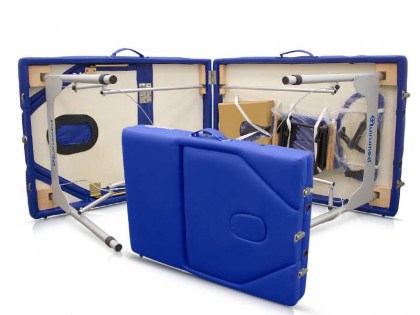 masszázságy, 3 zónás, aluvázas, 186x66cm, narancs, minőségi, összecsukható, hordozható, quirumed, budapest