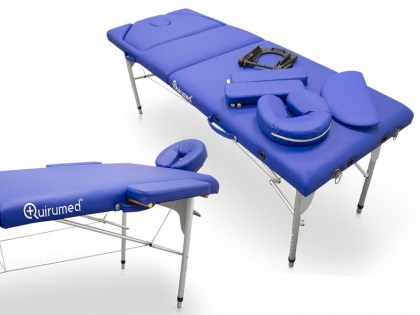 masszázságy, 3 zónás, aluvázas, 186x66cm, zöld, minőségi, összecsukható, hordozható, quirumed, budapest