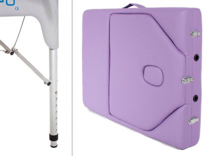 masszázságy, 3 zónás, aluvázas, 194x70cm, narancs, minőségi, összecsukható, hordozható, quirumed, budapest