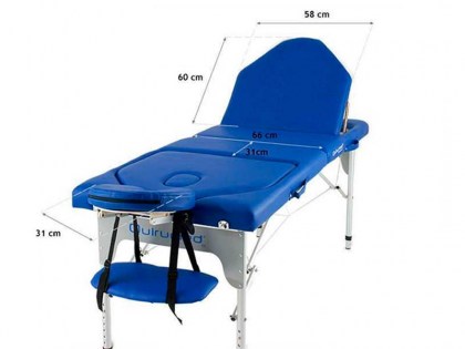 masszázságy, 4 zónás, aluvázas, 186x66cm, narancs, minőségi, összecsukható, hordozható, quirumed, budapest