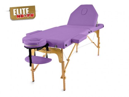 masszázságy, 3 zónás, favázas, elite, prémium minőségű, vastag párnázat, 194x70cm, lila, minőségi, összecsukható, hordozható, quirumed, budapest