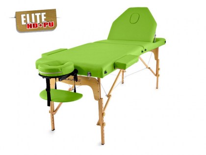 masszázságy, 3 zónás, favázas, elite, prémium minőségű, vastag párnázat, 194x70cm, zöld, minőségi, összecsukható, hordozható, quirumed, budapest