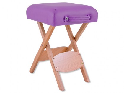masszázs szék, masszázsszék, kezelőszék, tetoválószék, favázas, hordozható, összecsukható, minőségi, lila, szín, Quirumed, Amasar, Budapest