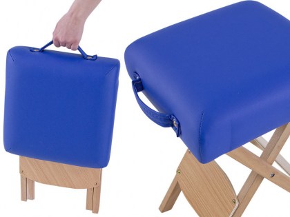 masszázsszék, masszázs szék, fémvázas, kék, minőségi, összecsukható, hordozható, quirumed, budapest