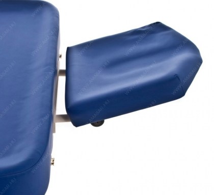 masszázságy, 2 zónás, favázas, ajurvedikus, vastag párnázat, 192x75cm, kék, minőségi, összecsukható, hordozható, quirumed, budapest