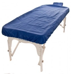 masszázságy, 2 zónás, favázas, ajurvedikus, vastag párnázat, 192x75cm, kék, minőségi, összecsukható, hordozható, quirumed, budapest