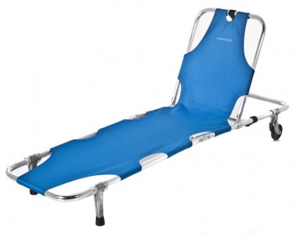 hordágy, sürgősségi, 2 zónás, 185x54x24cm, kék, háttámla, kerék, gurulós, minőségi, összecsukható, hordozható, quirumed, budapest