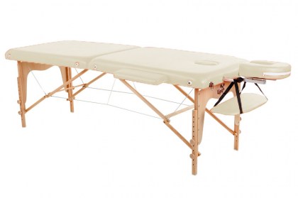 masszázságy, terhes, 2 zónás, favázas, 195x71cm, beige, minőségi, összecsukható, hordozható, quirumed, budapest