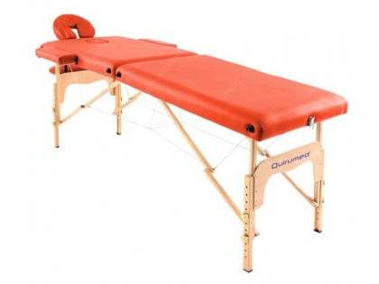masszázságy, favázas, 2 zónás, narancs, 182x60cm, quirumed, minőségi, hordozható, összecsukható, budapest, egészségpénztár, amasar