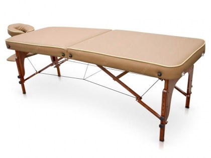 masszázságy, 2 zónás, favázas, SPA, vastag párnázat, 185x70, beige, innovatív, minőségi, összecsukható, hordozható, quirumed, budapest